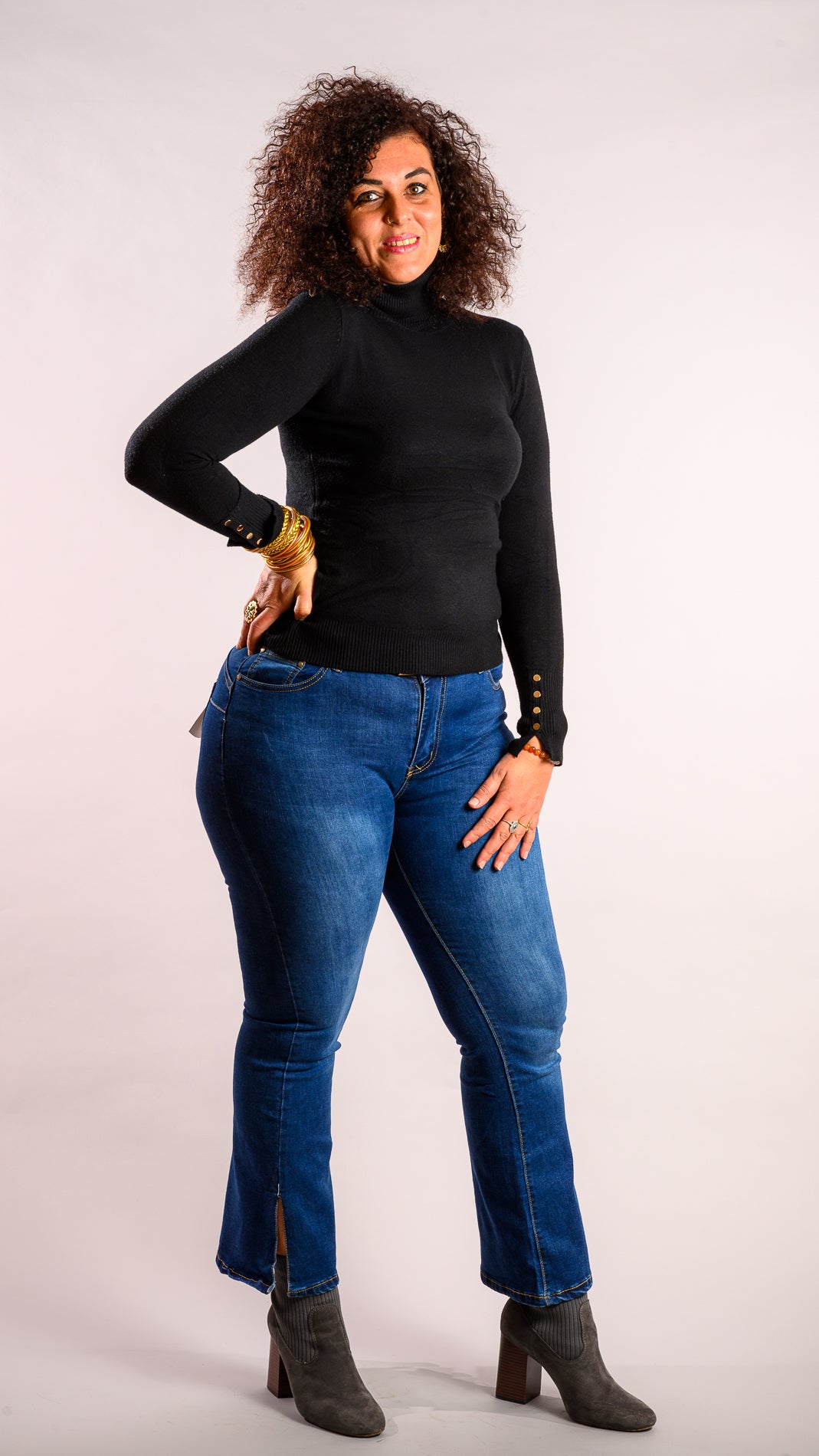 Jeans bas large