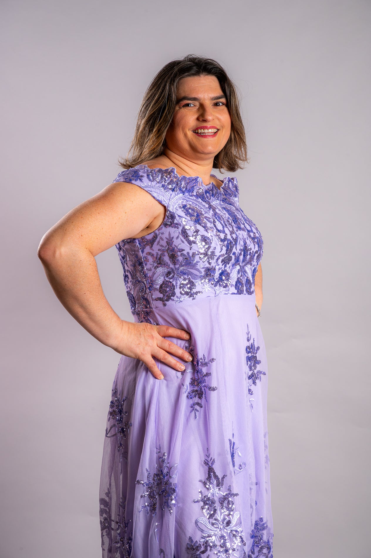 Robe tulle à sequin élégant Godiva