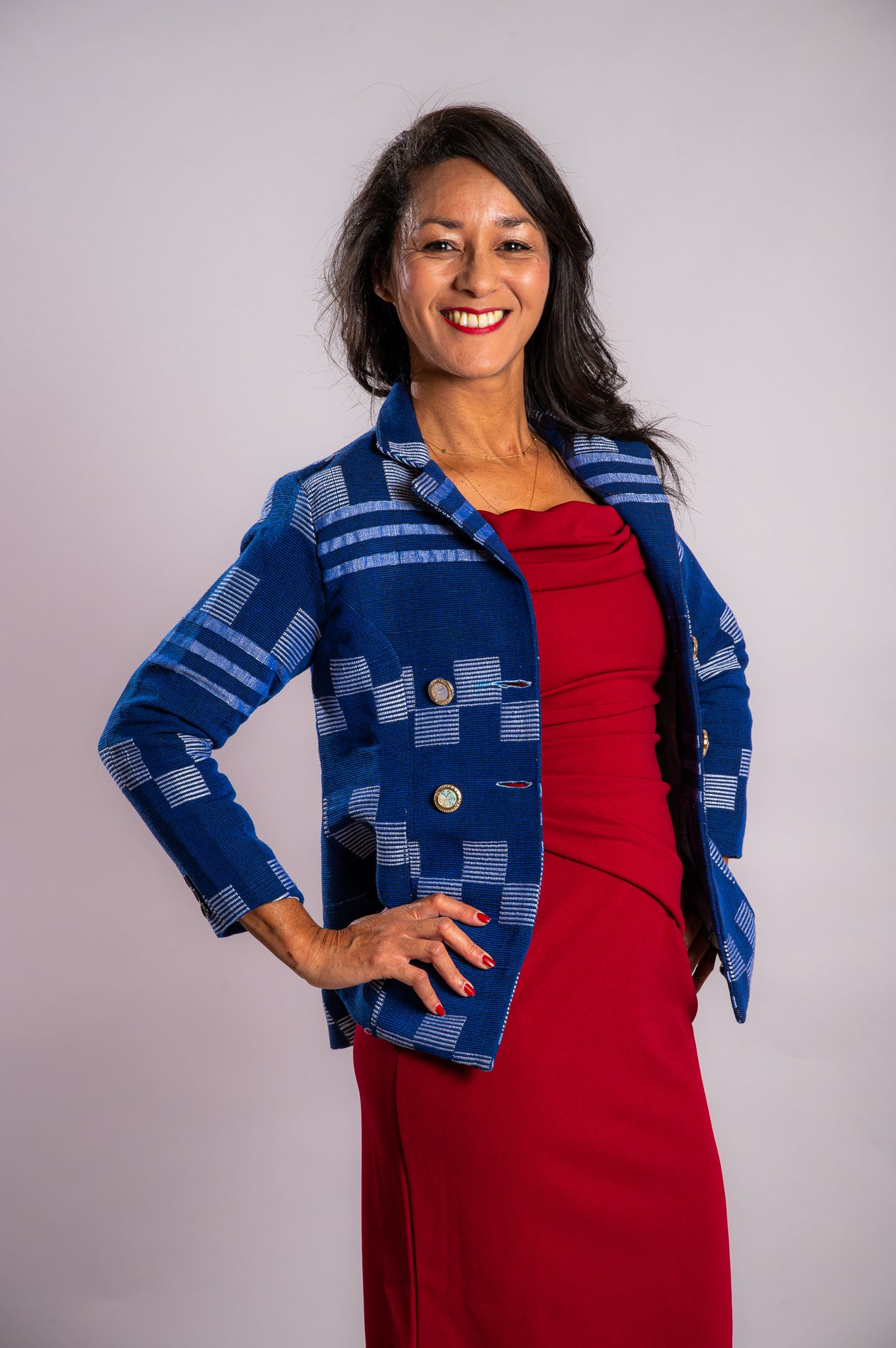 Veste en pagne tissé à la main SINI
