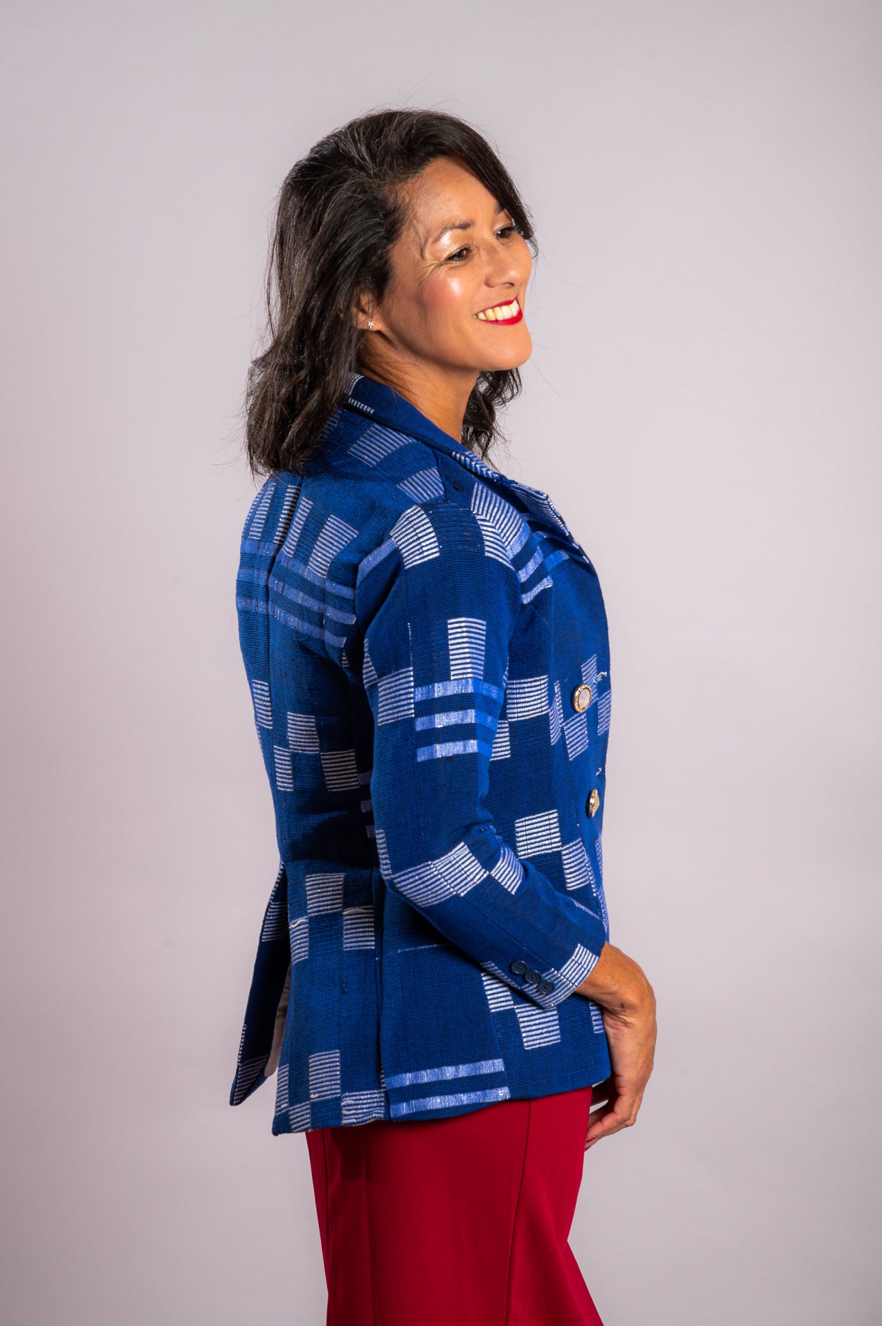 Veste en pagne tissé à la main SINI