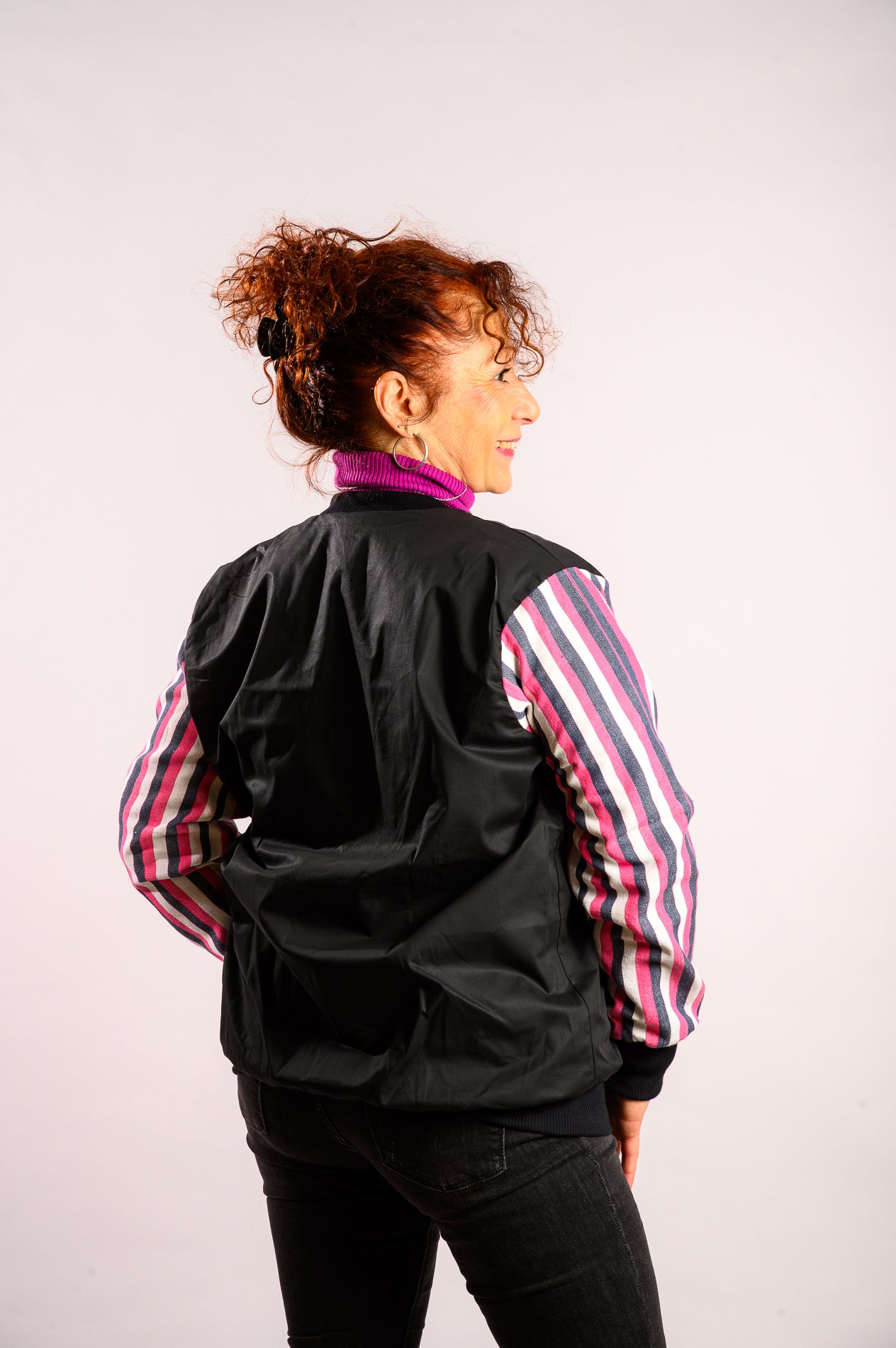 Bomber manches pagne tissé Mène