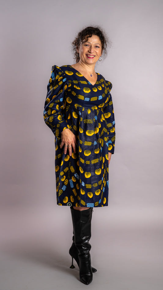 Robe en Wax Ngoné